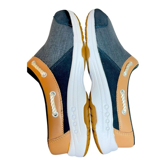 Easy Spirit Women's Travelport 19 Blue Walking Mule Sneakers Preowned Like New - Picture 7 of 9